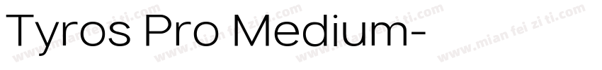 Tyros Pro Medium字体转换